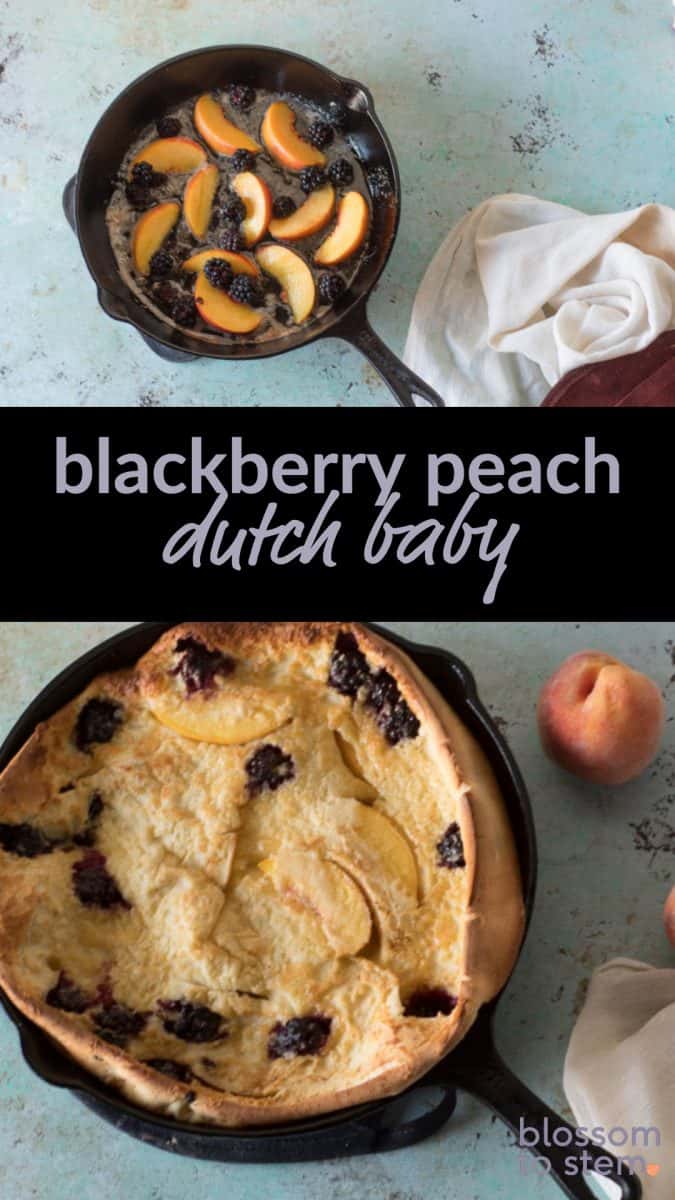 Blackberry Peach Dutch Baby