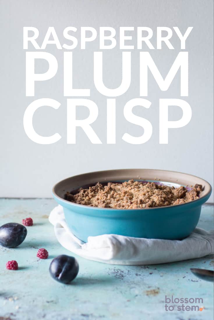 Raspberry Plum Crisp