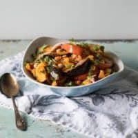 Chile Lime Squash and Chickpea Salad
