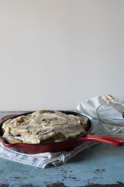 Brioche Cinnamon Rolls with Cream Cheese Icing. A recipe for gooey cinnamon rolls made with no-knead brioche dough. The perfect comforting breakfast treat. From Blossom to Stem | Because Delicious | www.blossomtostem.net