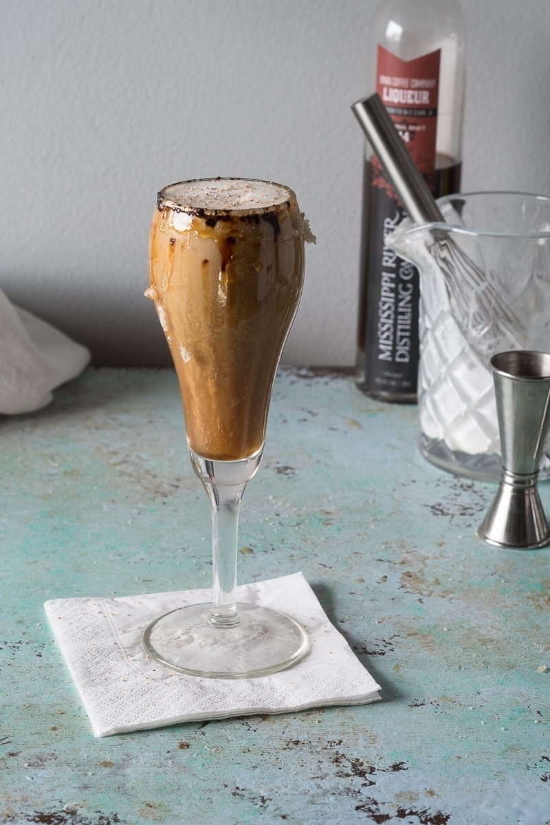 Spanish Coffee. A warm, boozy, coffee cocktail. (You get to light this one on fire!)