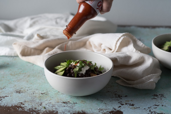 Black Beans and Rice Bowl. Blossom to Stem | www.blossomtostem.net