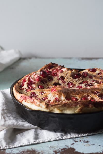 Five Spice Cranberry Dutch Baby. Blossom to Stem | Because Delicious | www.blossomtostem.net