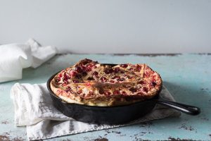 Five Spice Cranberry Dutch Baby. Blossom to Stem | Because Delicious | www.blossomtostem.net