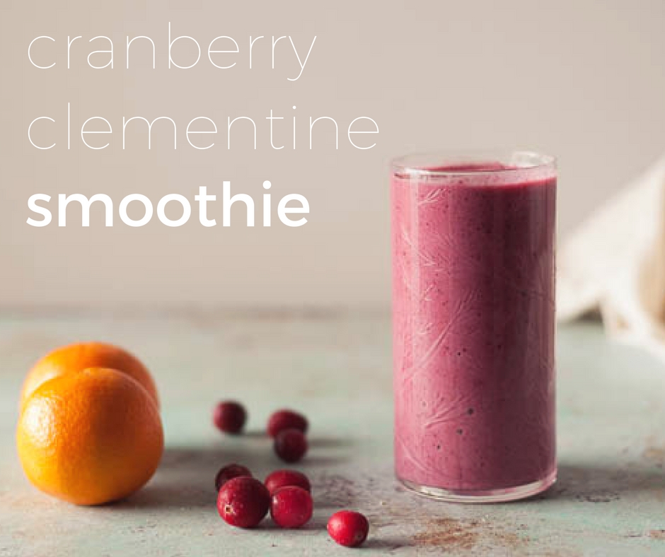 Cranberry Clementine Smoothie From Blossom to Stem www.blossomtostem.net