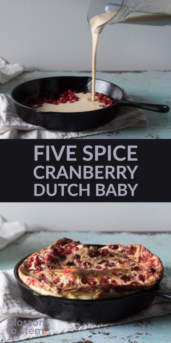 Five Spice Cranberry Dutch Baby