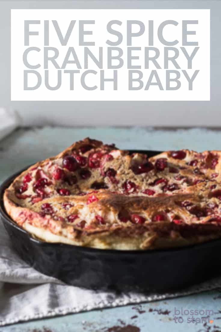 Five Spice Cranberry Dutch Baby
