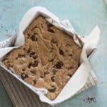 Blondies in a baking pan