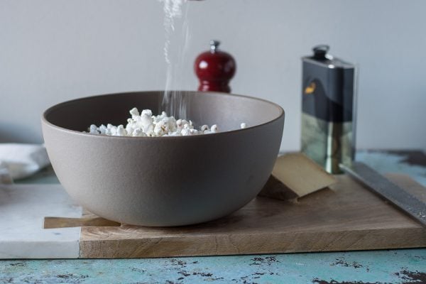 Cacio e Pepe Popcorn. From Blossom to Stem | www.blossomtostem.net