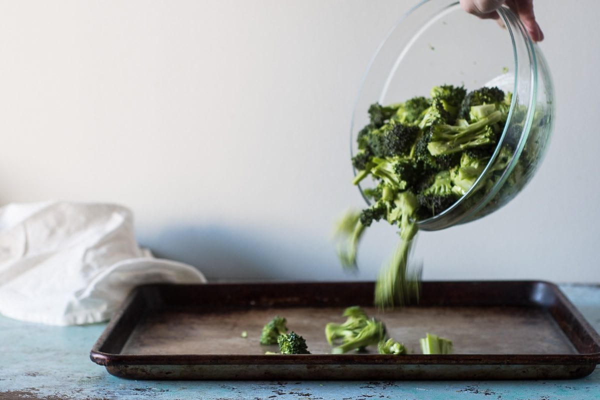 Charred Broccoli with Harissa Yogurt Sauce and Nigella Seeds. From Blossom to Stem | www.blossomtostem.net