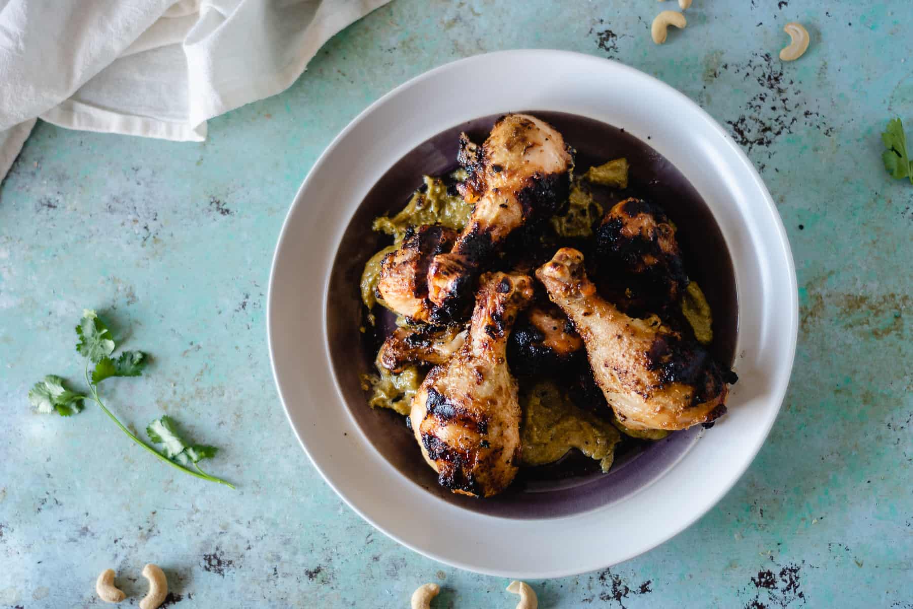 Chicken with Garlicky Cashew Sauce - Blossom to Stem