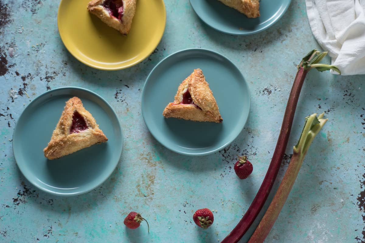 Strawberry Rhubarb Turnovers. From Blossom to Stem | www.blossomtostem.net