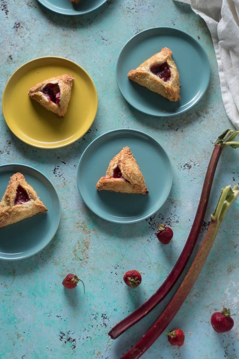 Strawberry Rhubarb Turnovers. From Blossom to Stem | www.blossomtostem.net