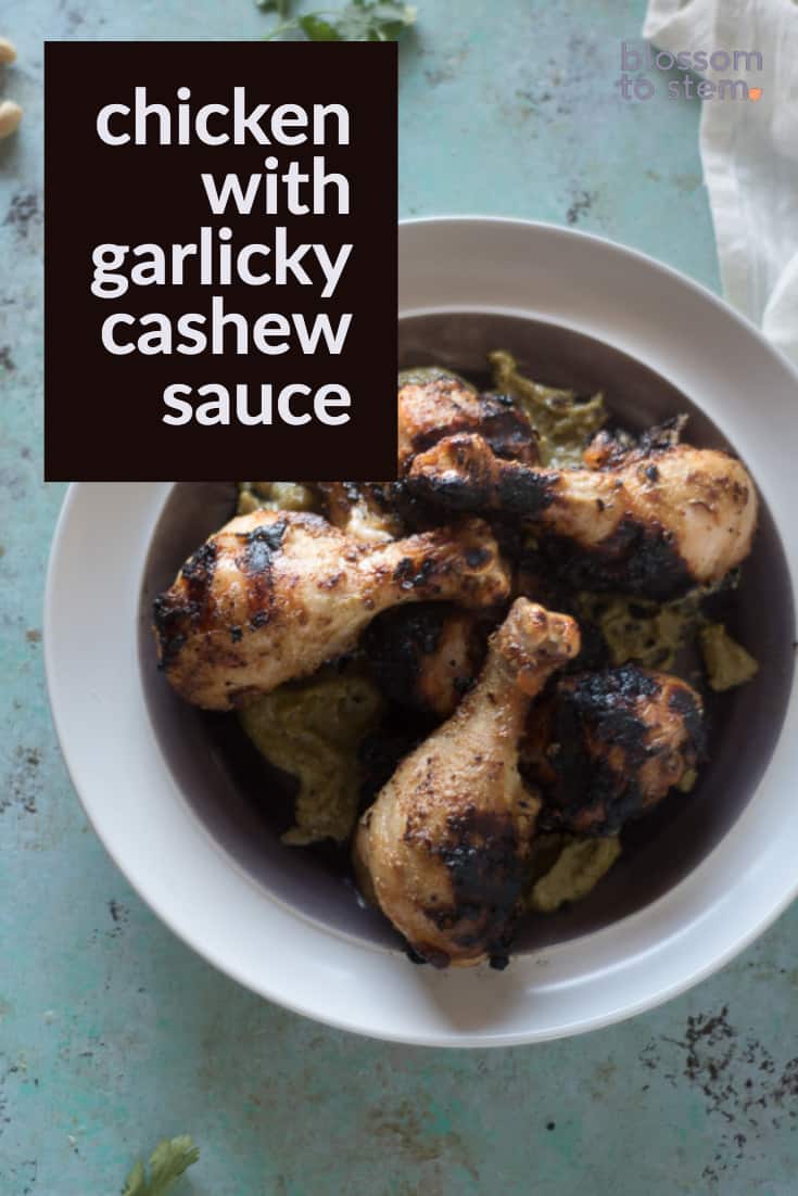 Chicken with Garlicky Cashew Sauce