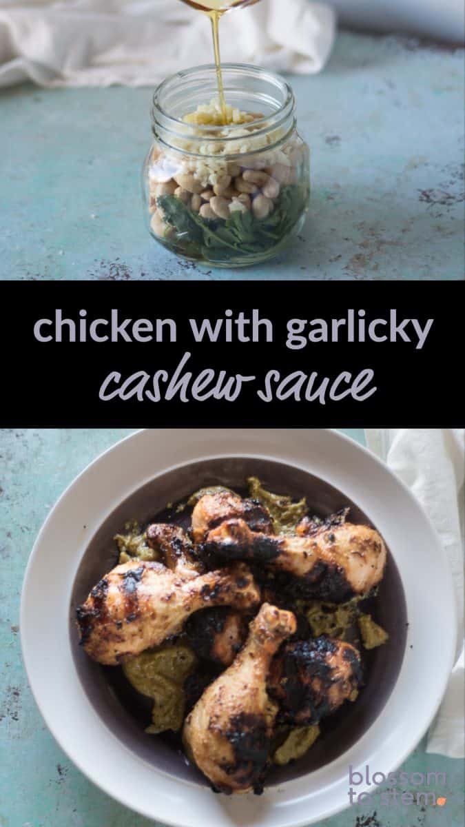 Chicken with Garlicky Cashew Sauce