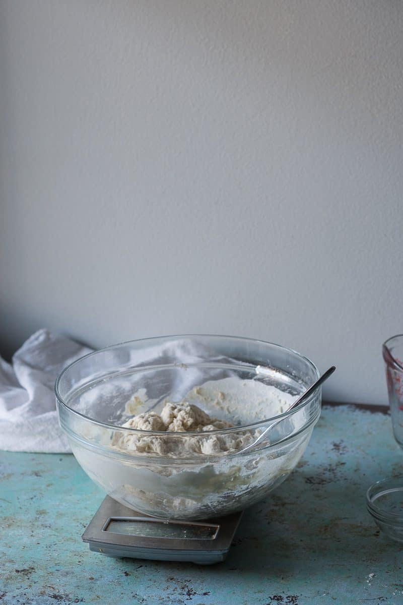 Stirred dough