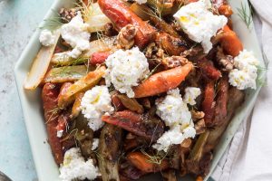 Caramelized Carrots with Fennel and Ricotta from Blossom to Stem | www.blossomtostem.net