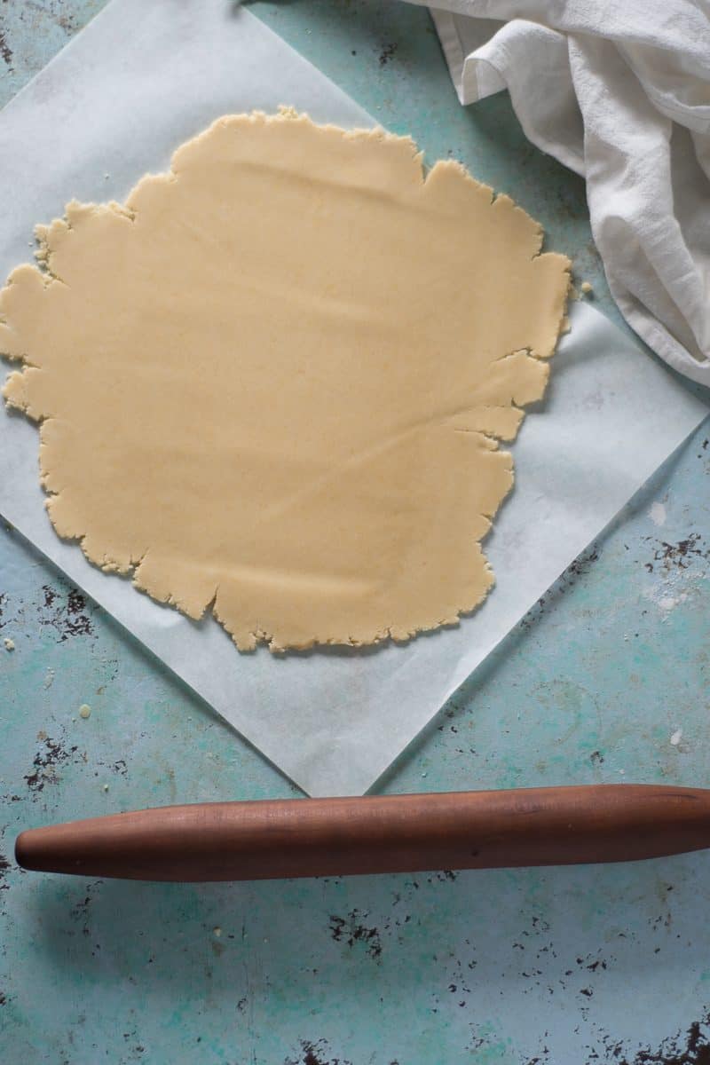 Rolled out tart dough