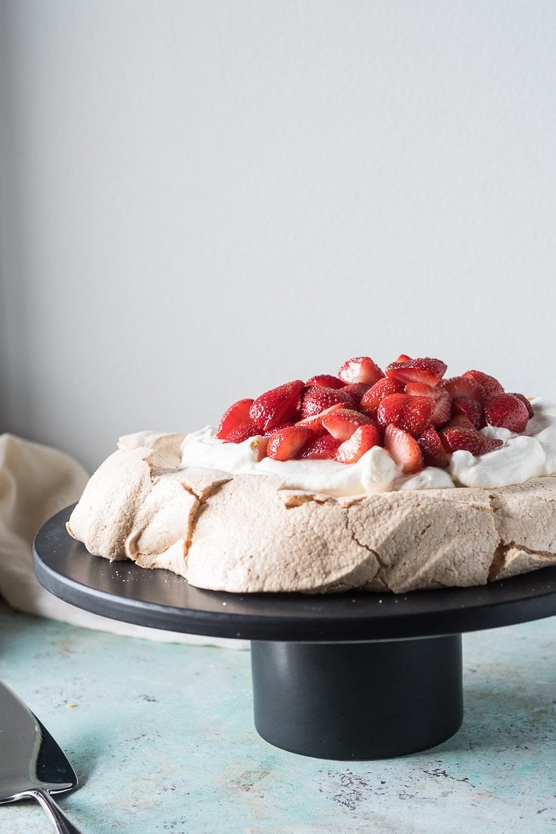 Strawberry Pavlova with Mezcal and Lime from Blossom to Stem | www.blossomtostem.net