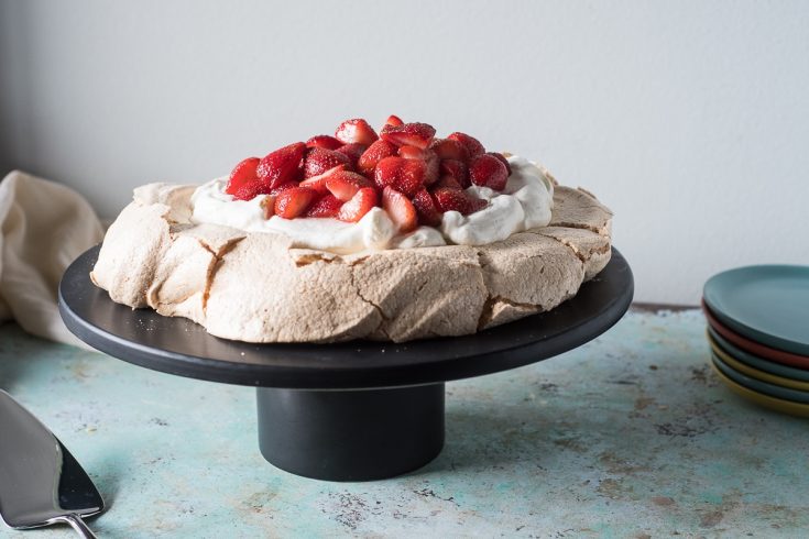 Strawberry Pavlova with Mezcal and Lime from Blossom to Stem | www.blossomtostem.net