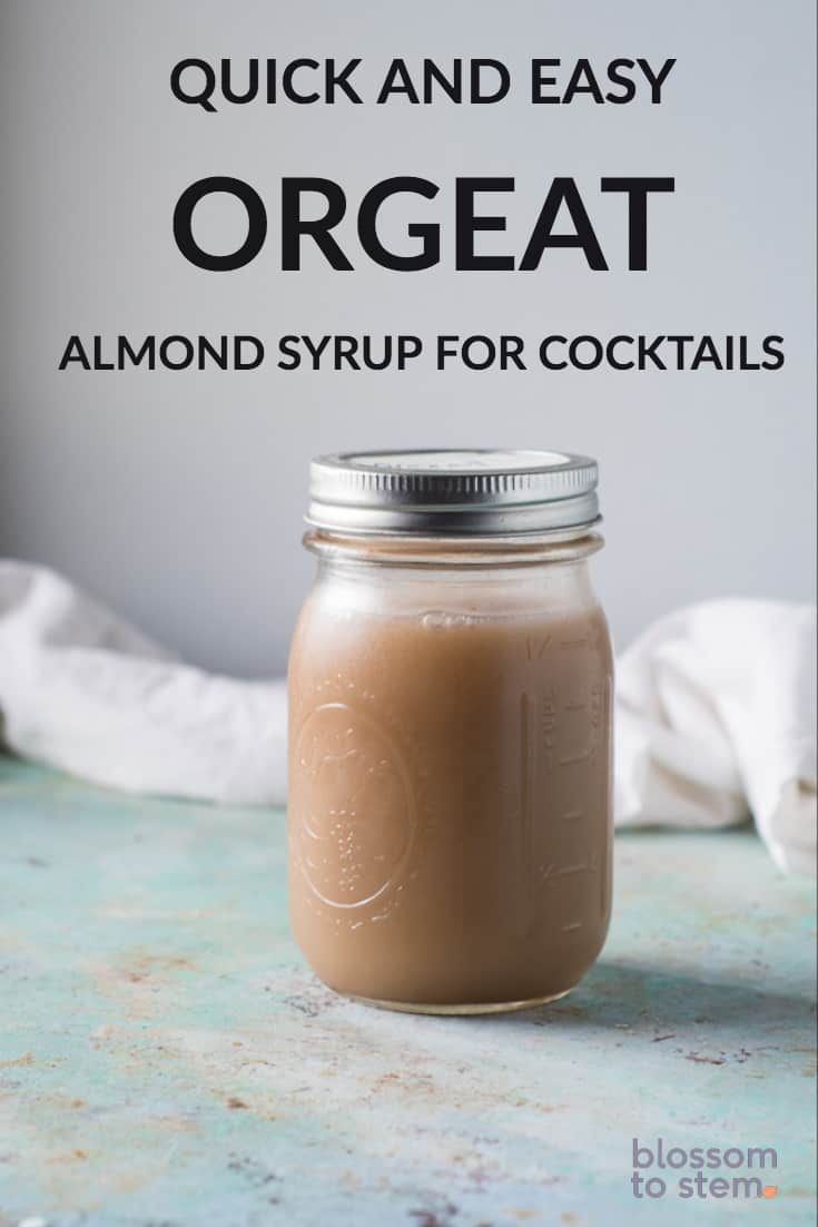 Easy Orgeat Almond Syrup For Tails