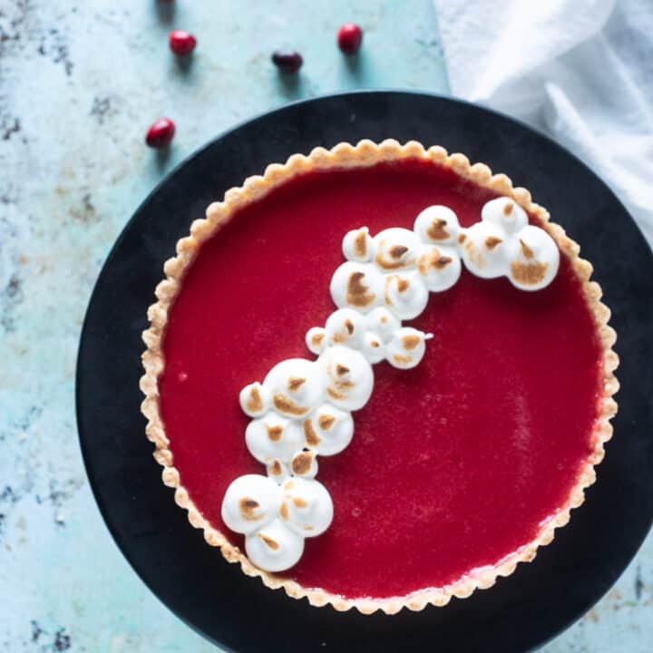 Cranberry Curd Tart-image