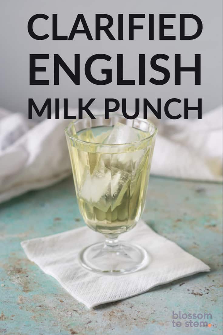 Clarified English Milk Punch