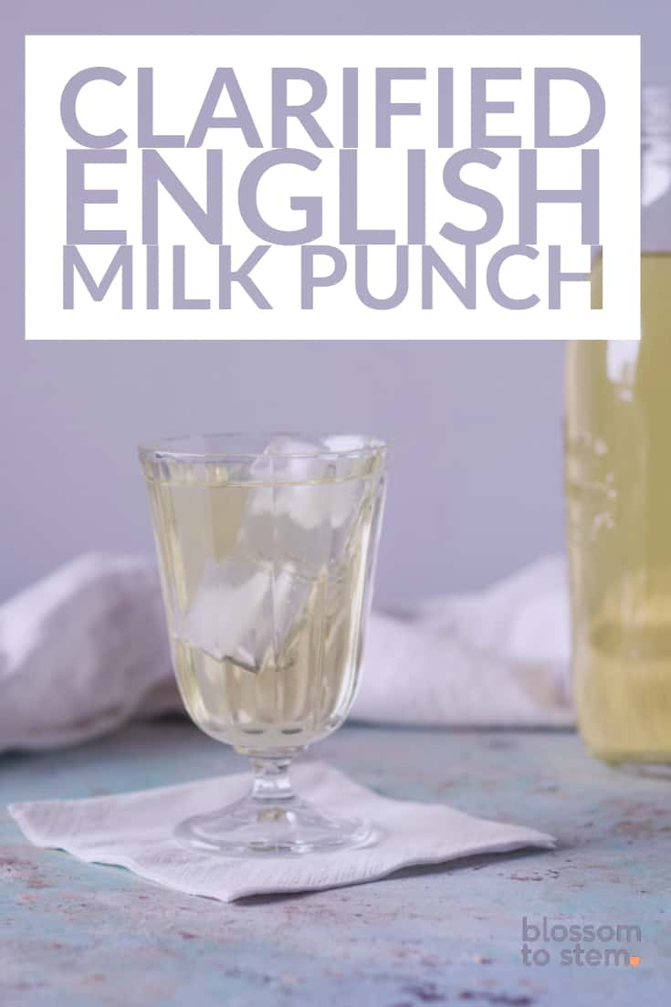 Clarified English Milk Punch