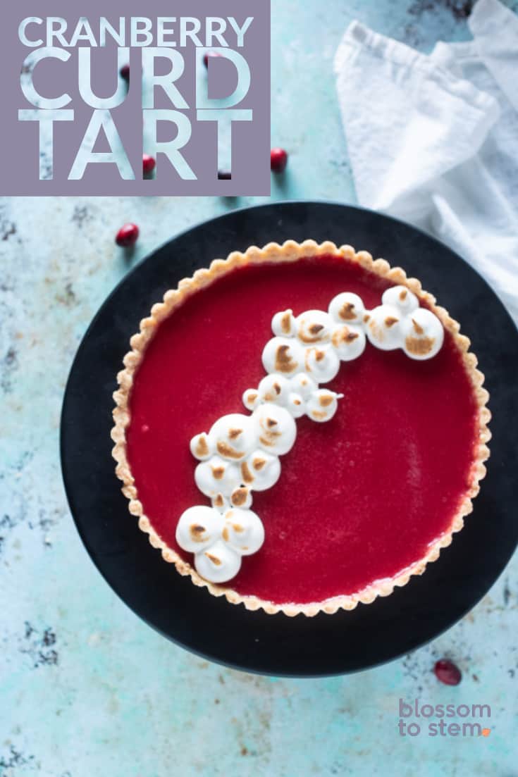 Cranberry Curd Tart