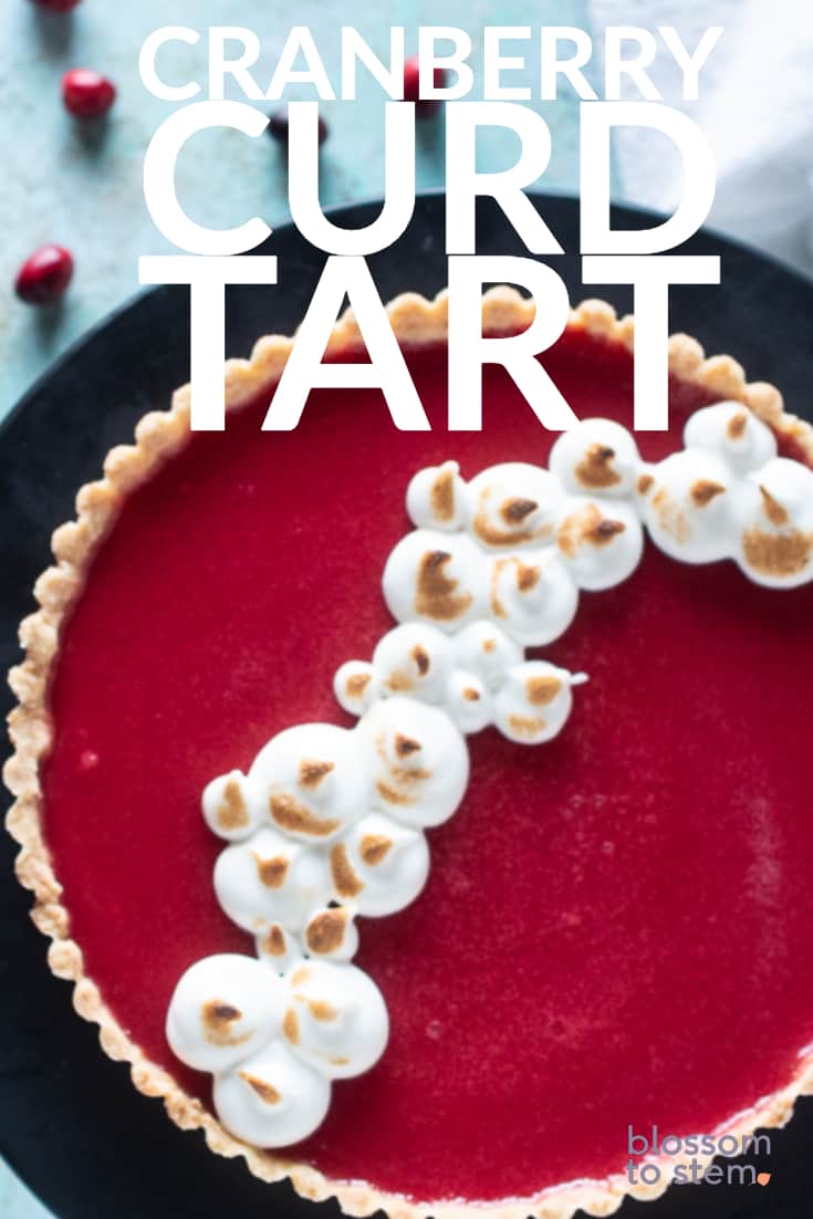 Cranberry Curd Tart