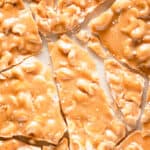 Cashew Brittle pieces up close