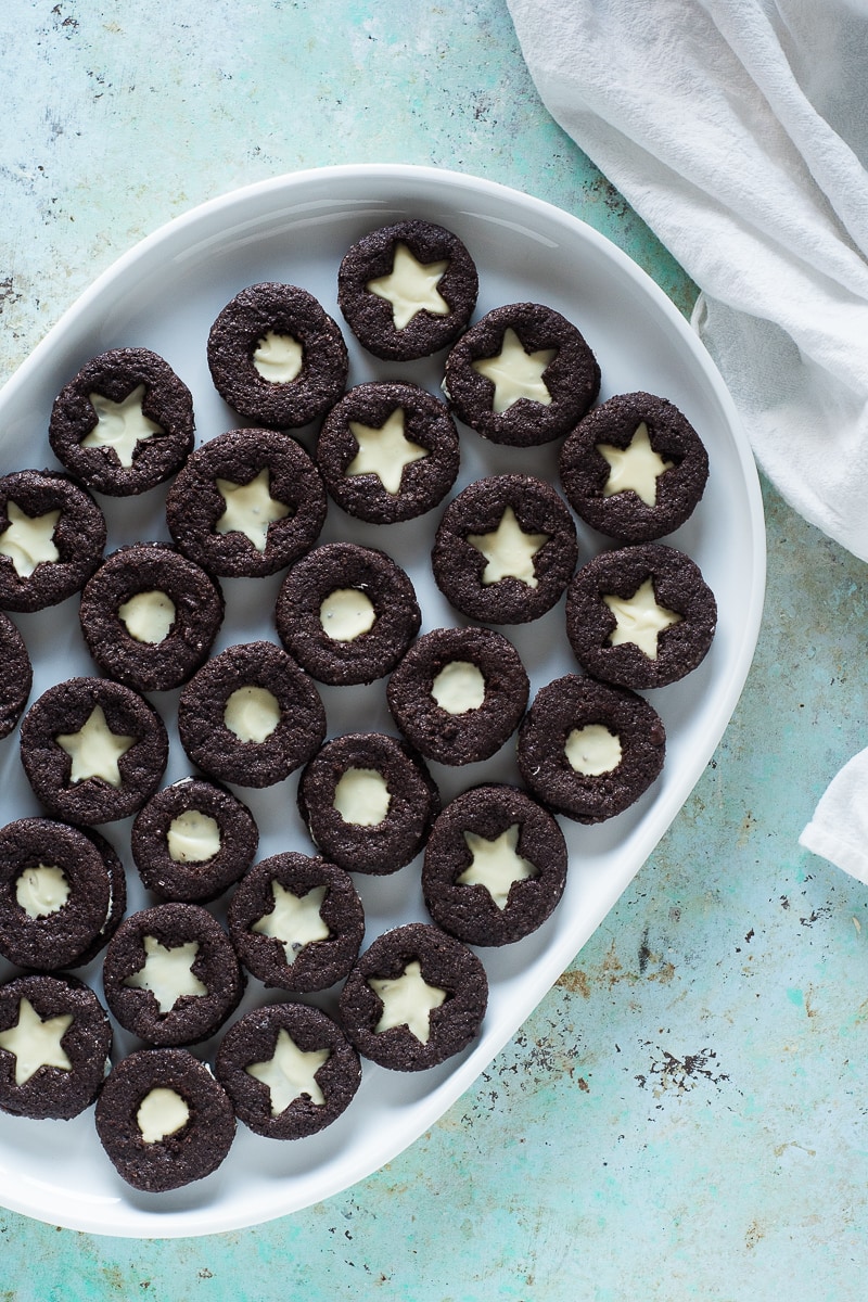 Citrus Clove Chocolate Sandwich Cookies