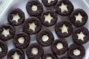 Citrus Clove Chocolate Sandwich Cookies