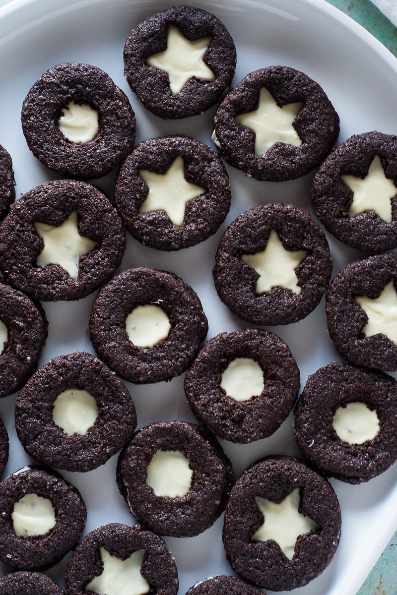 Citrus Clove Chocolate Sandwich Cookies