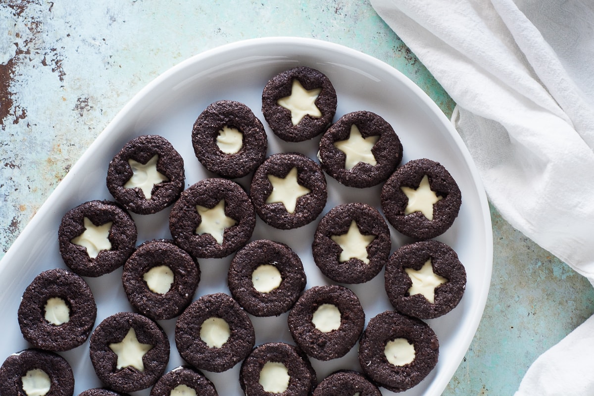 Citrus Clove Chocolate Sandwich Cookies