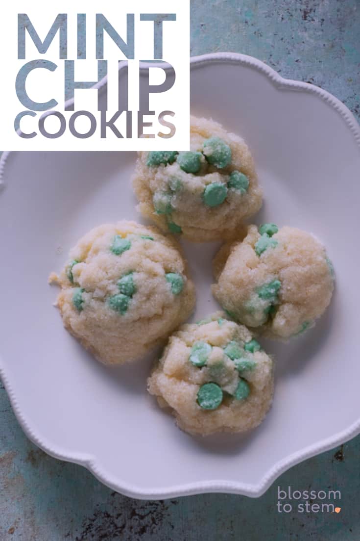 Mint Chip Cookies