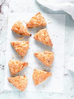 Orange Ginger Scones with Creme Fraiche Icing