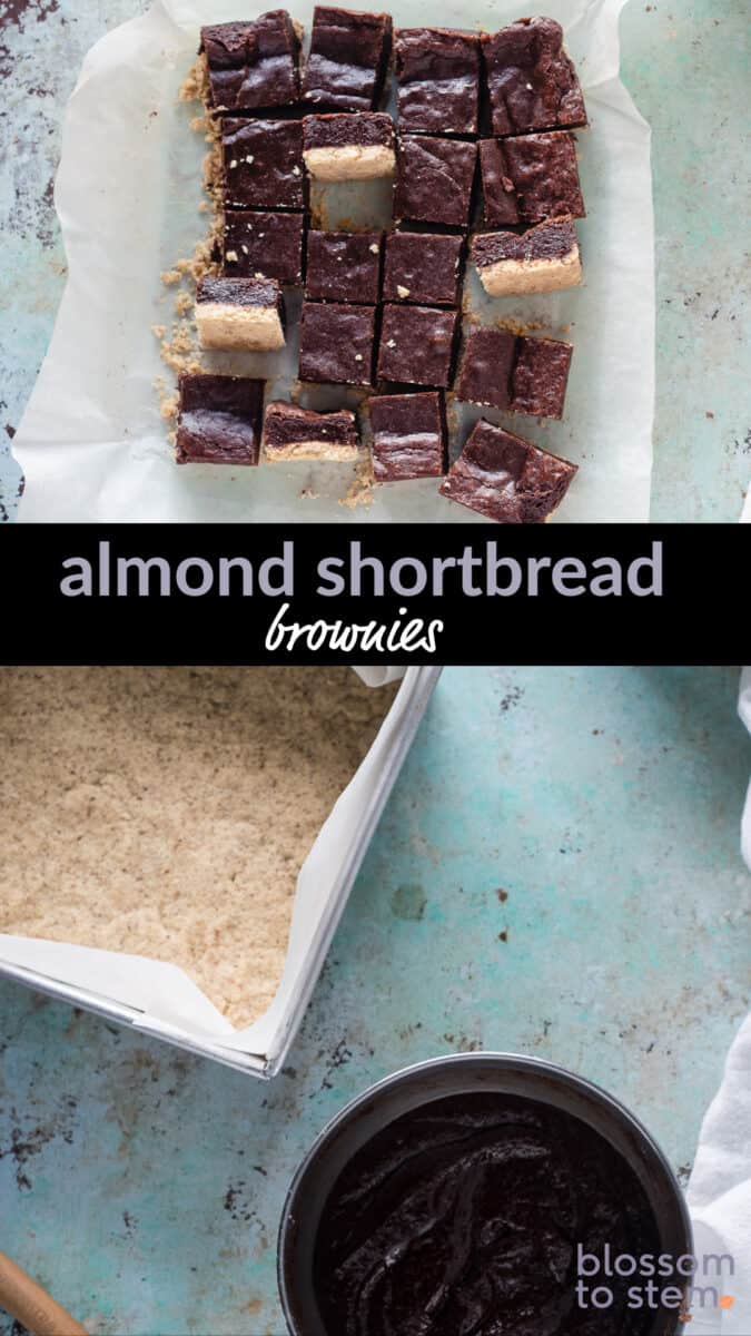 Almond Shortbread Brownies