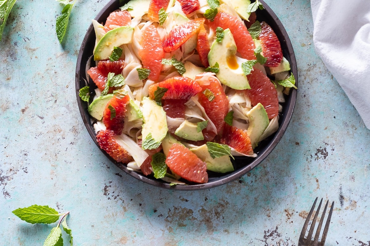 Citrus Avocado and Shaved Fennel Salad