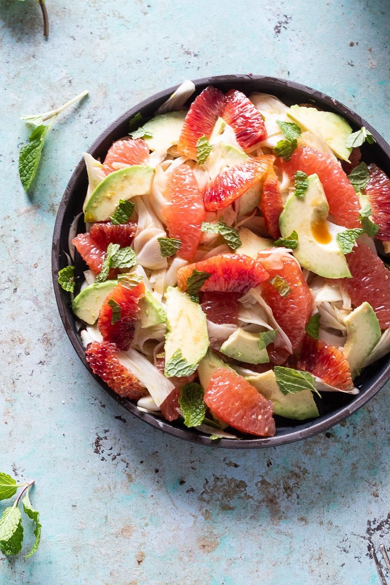 Citrus Avocado and Shaved Fennel Salad