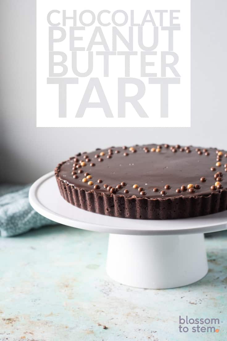 chocolate peanut butter tart