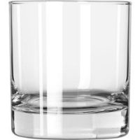 Set of 6 Libbey 916CD Heavy Base Rocks Glass, 8 ounce, w/ Signature Party Picks