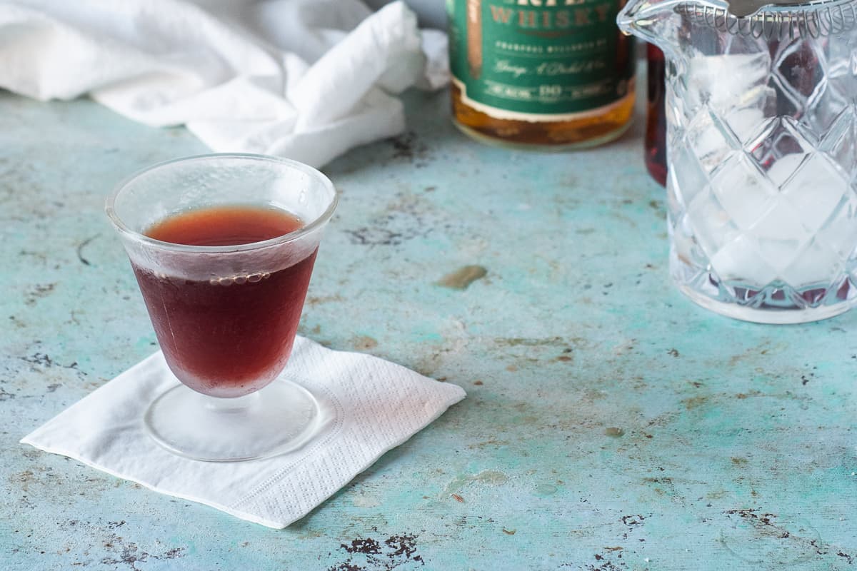 The Boulevardier cocktail