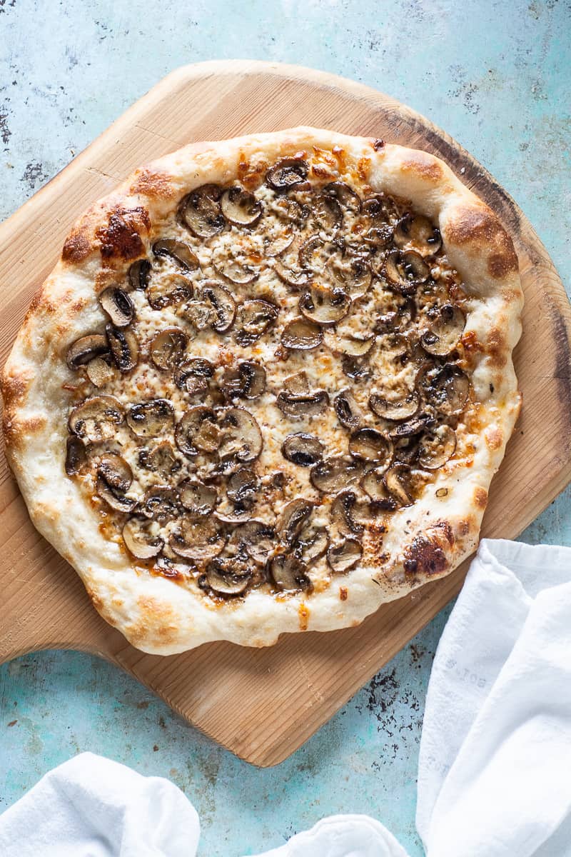 Roasted Mushroom Pizza, caramelized goodness - Blossom to Stem
