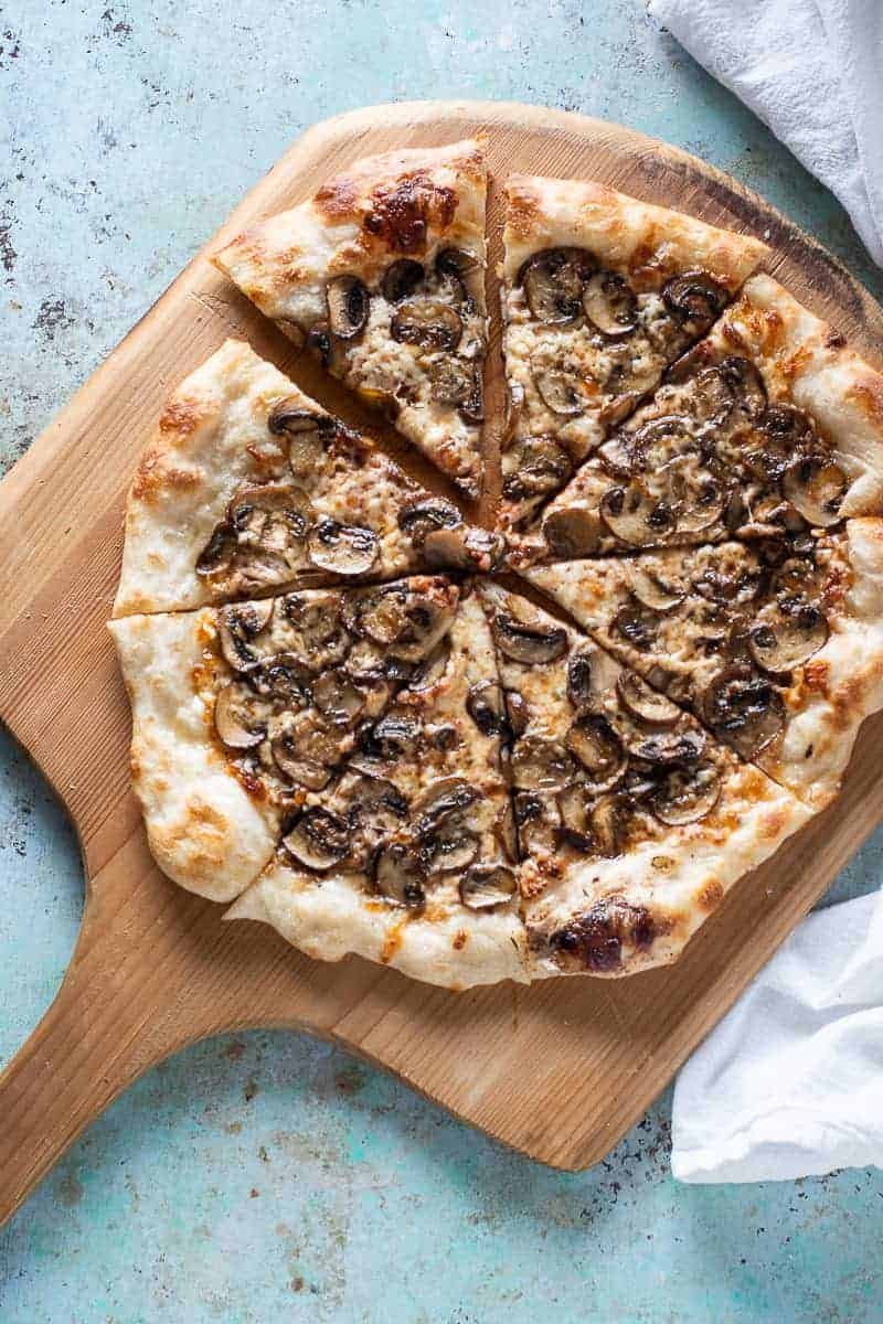 Roasted Mushroom Pizza, caramelized goodness - Blossom to Stem