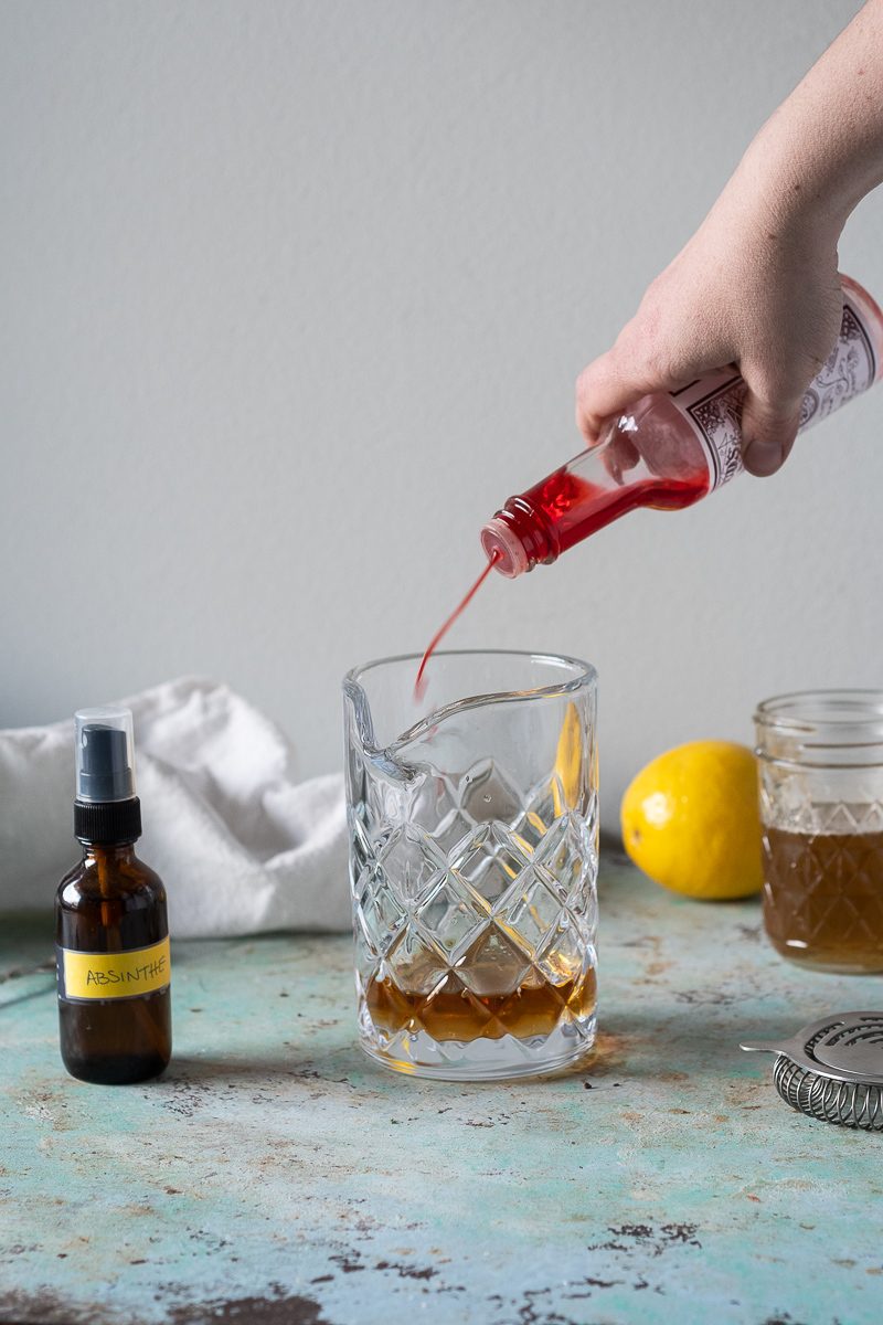 Sazerac. A classic, spirit-forward New Orleans cocktail with rye, absinthe, Peychaud's bitters and simple syrup. (Originally made with cognac.)