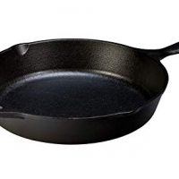 Lodge L8SK3 10.25 inch Cast Iron Skillet, Pre-Seasoned and Ready for Stove Top or Oven Use 10.25-inch Black