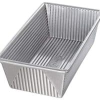 USA Pan 1145LF Bakeware Aluminized Steel 1 1/4 Pound Loaf Pan Medium, Silver