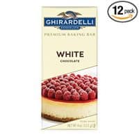 Ghirardelli Premium Baking Bar, White Chocolate, 4 Ounce (Pack of 12)