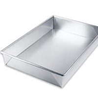 USA Pan Bare Aluminum Bakeware 1110RC-BB 9 x13 Rectangular Baking Pan Warp-Resistant, Rust-Proof Bakeware